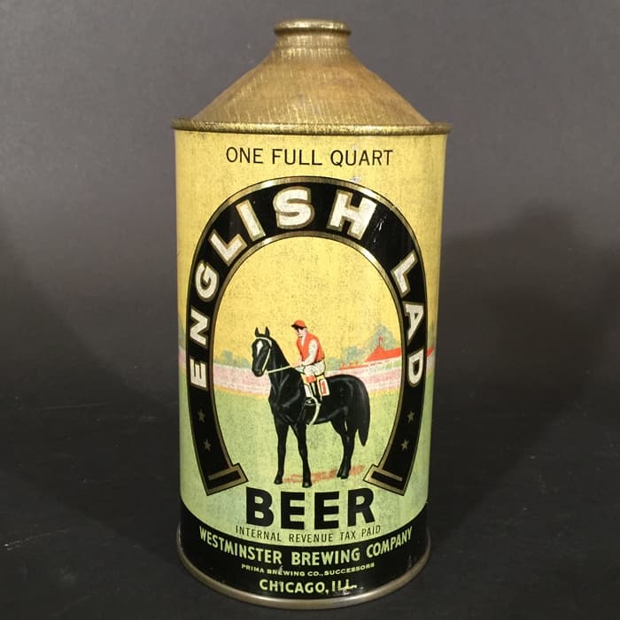 Original English Lad Ale can, circa 1938-1942